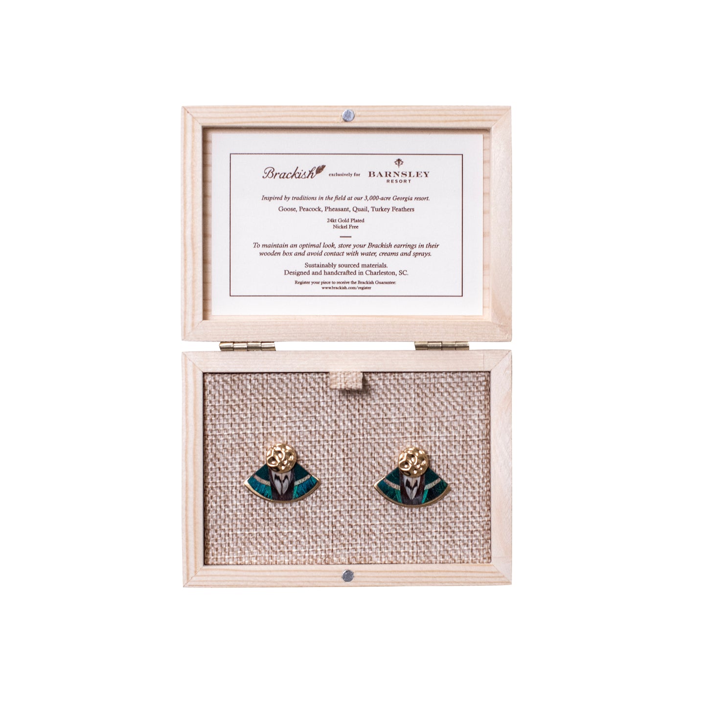 Brackish Exclusively for Barnsley Resort: Stud Earrings