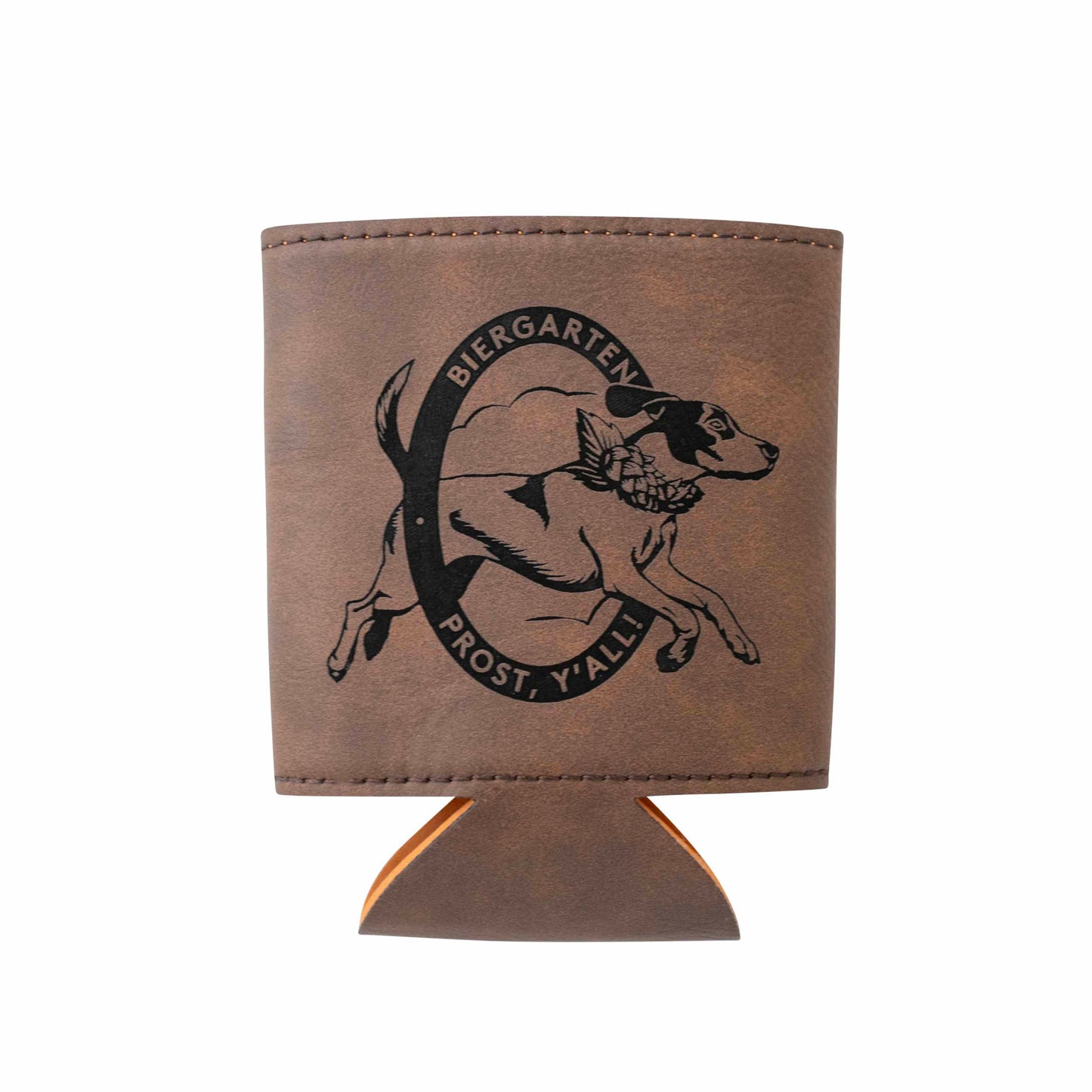 Leatherette Double Logo Beverage Holder